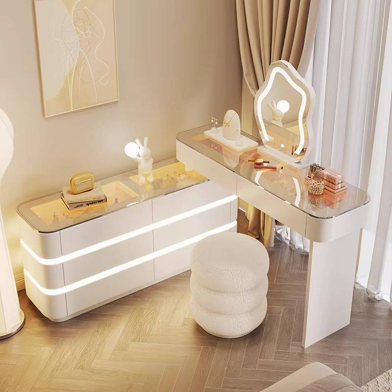 Erweiterung Europäischer Schminktisch Schubladen Regale Lounges Kompakter Schminktisch Make-up Ecke Meuble Rangement Raummöbel
