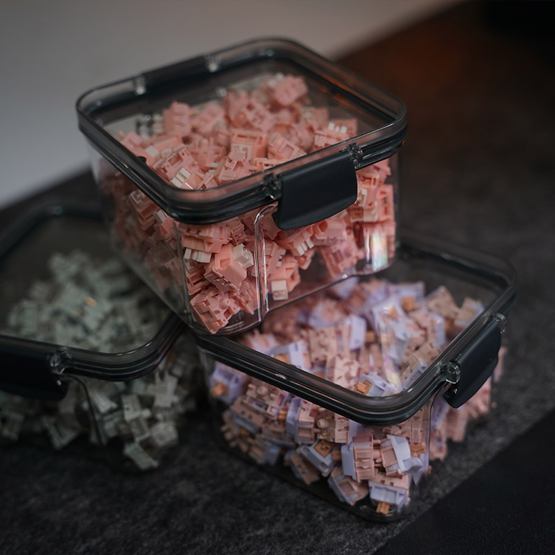 Keebox – conteneur de commutateurs de clavier, boîte de rangement, 3 pièces, boîte de commutateurs en Polycarbonate pour clavier mécanique