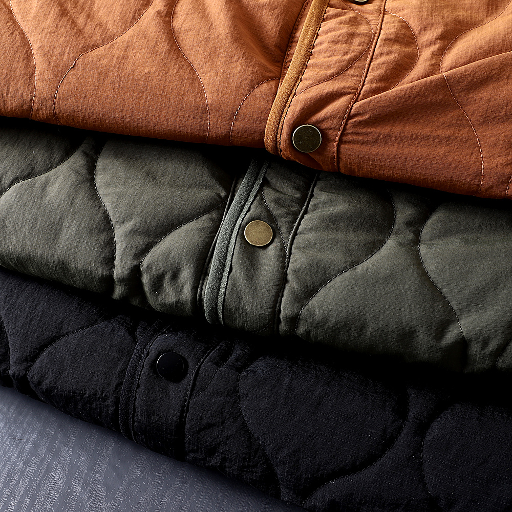 Jaqueta de Aodão Sem Forro para Homens, Estilo Vintage, Aconchee, Crimento Regular, Moda Jovem para Outono e Inverno
