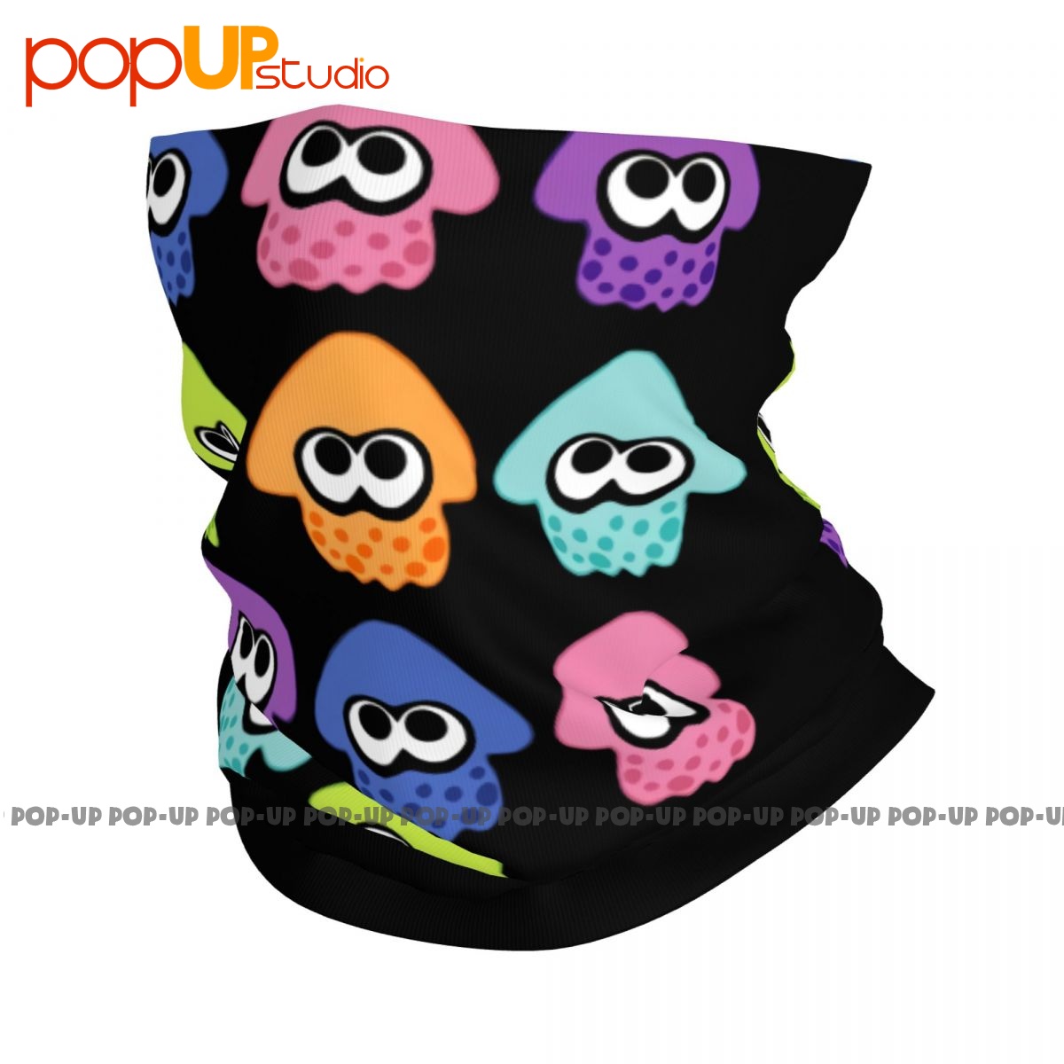 Splatoon 2 หน้ากากผ้าพันคอผ้าพันคอลายปลาหมึก