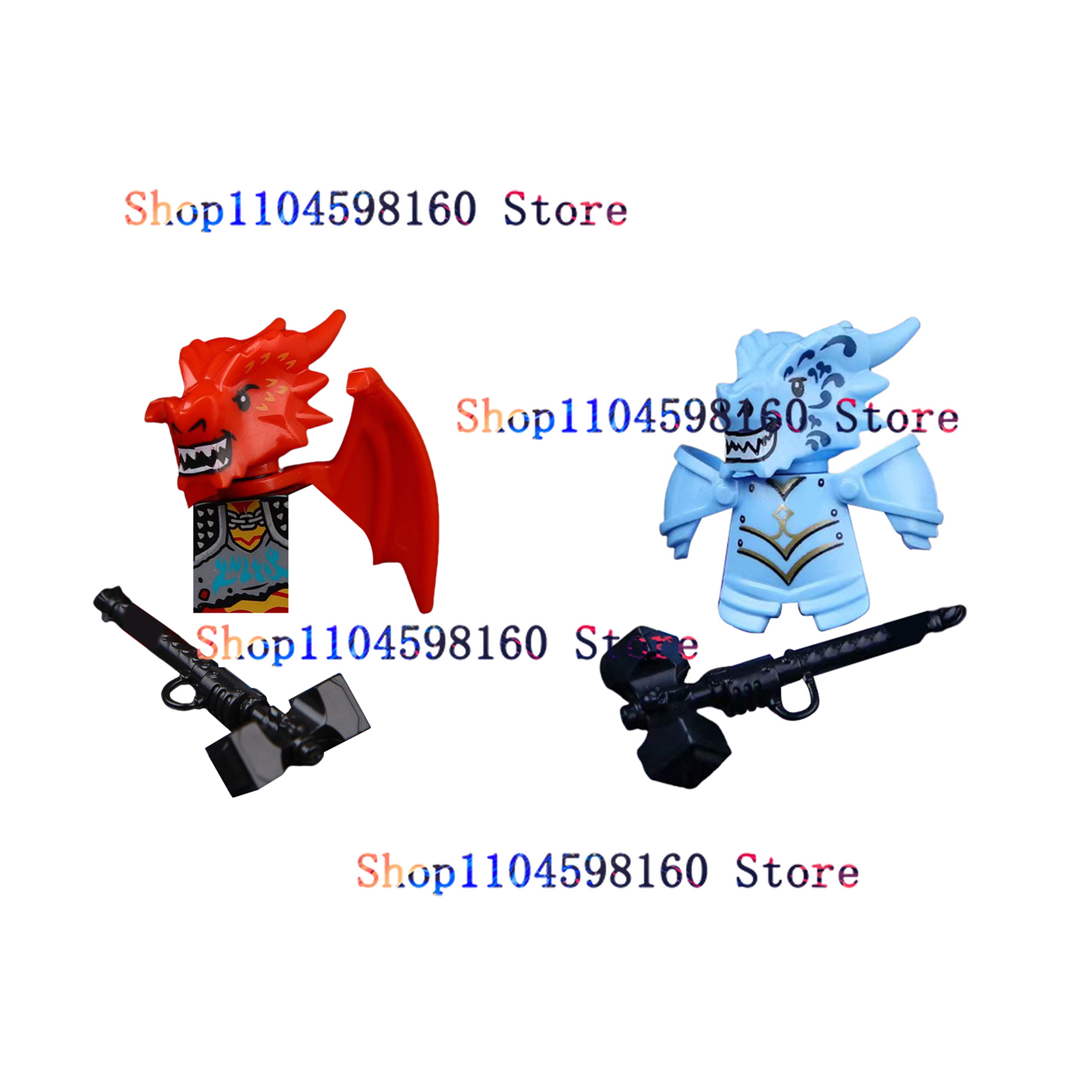 Anime Cartoon Games Speelgoed Kerkers Bakstenen Poppen Middeleeuwse Draken Ridders Soldaten Bouwstenen voor Kinderen Verzamelen Speelgoed Geschenken