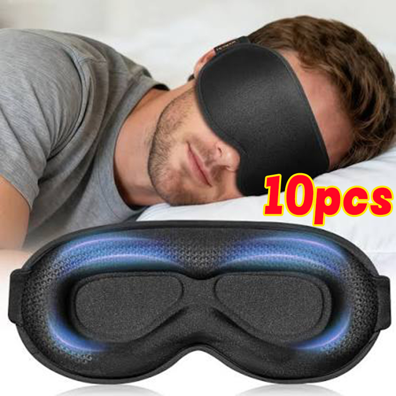 Masker Tidur 3D Full Shading yang Menenangkan dan Tanpa Tekanan, Lembut dan Bernapas untuk Meredakan Kelelahan Mata