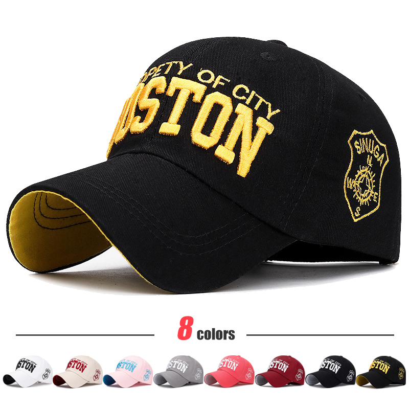 Weiche Sport-Baseballkappe aus Baumwolle mit 3D-Stickerei, Unisex Snapback-Kappe, Tennismütze, Dad-Cap
