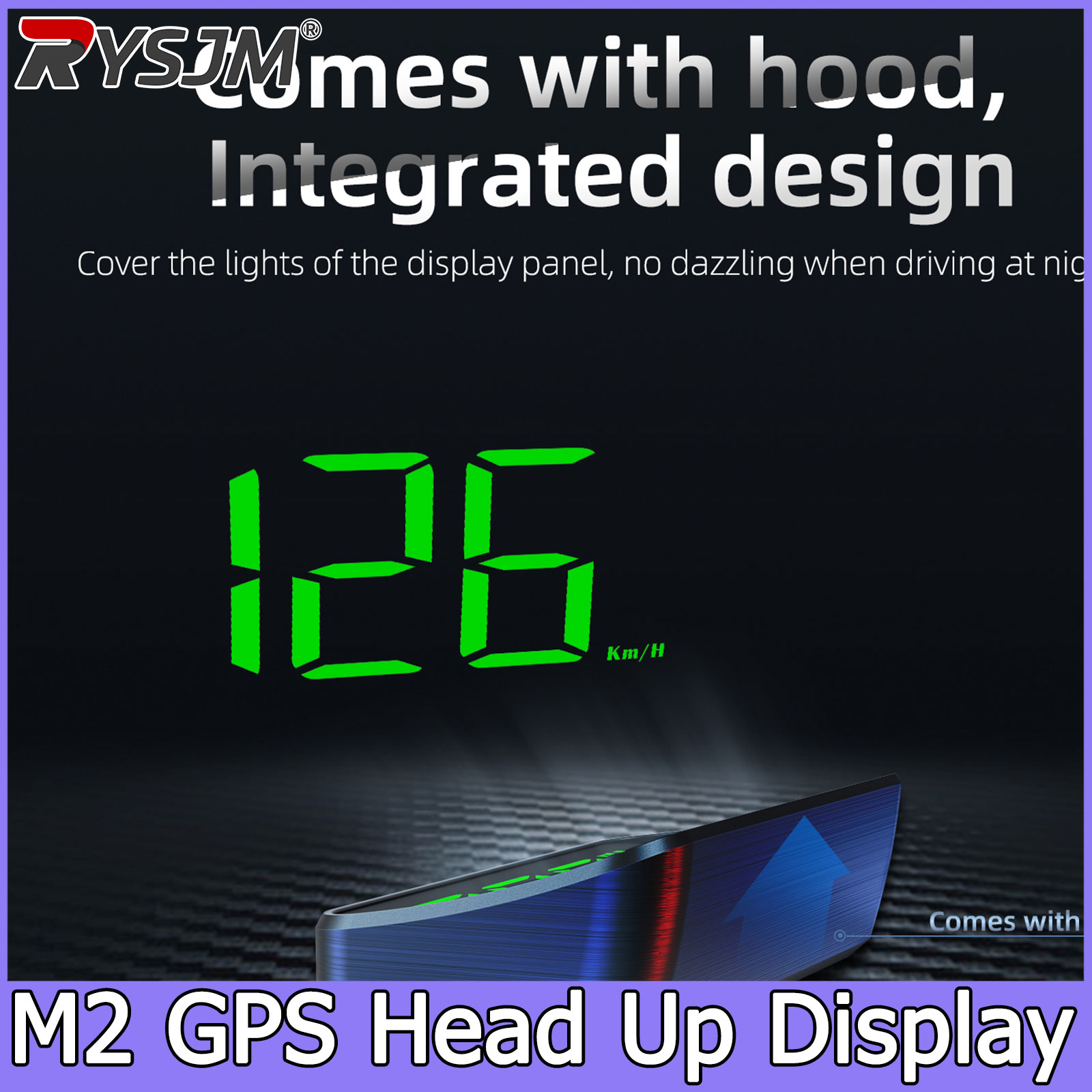 M2 HUD Head-up-Display Auto-GPS Digitaler Tachometer Universeller Geschwindigkeits-Windschutzscheiben-Projektor Plug&Play Auto-Elektronikgeräte