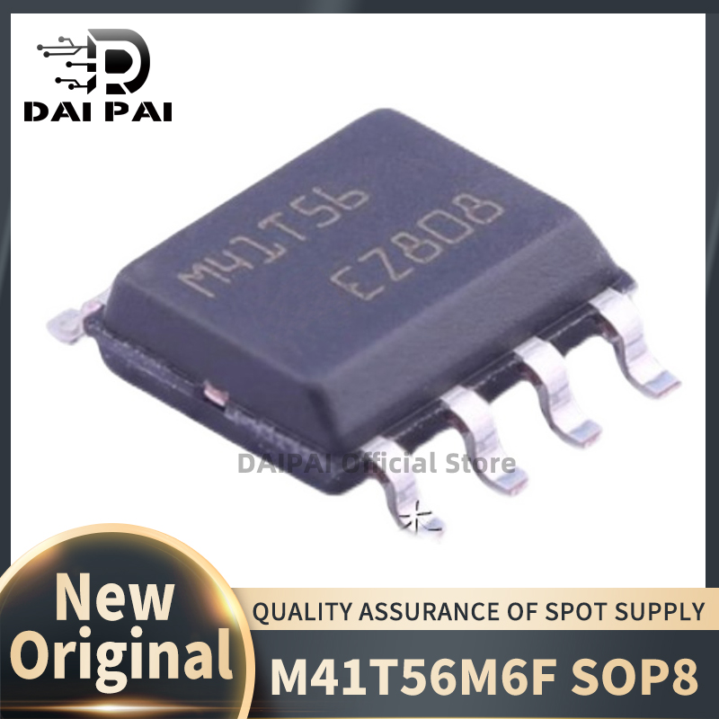 (50 stks/partij) 100% Nieuwe originele M41T56M6F M41T56M6 M41T56 M41T5b SOP8 Chipset