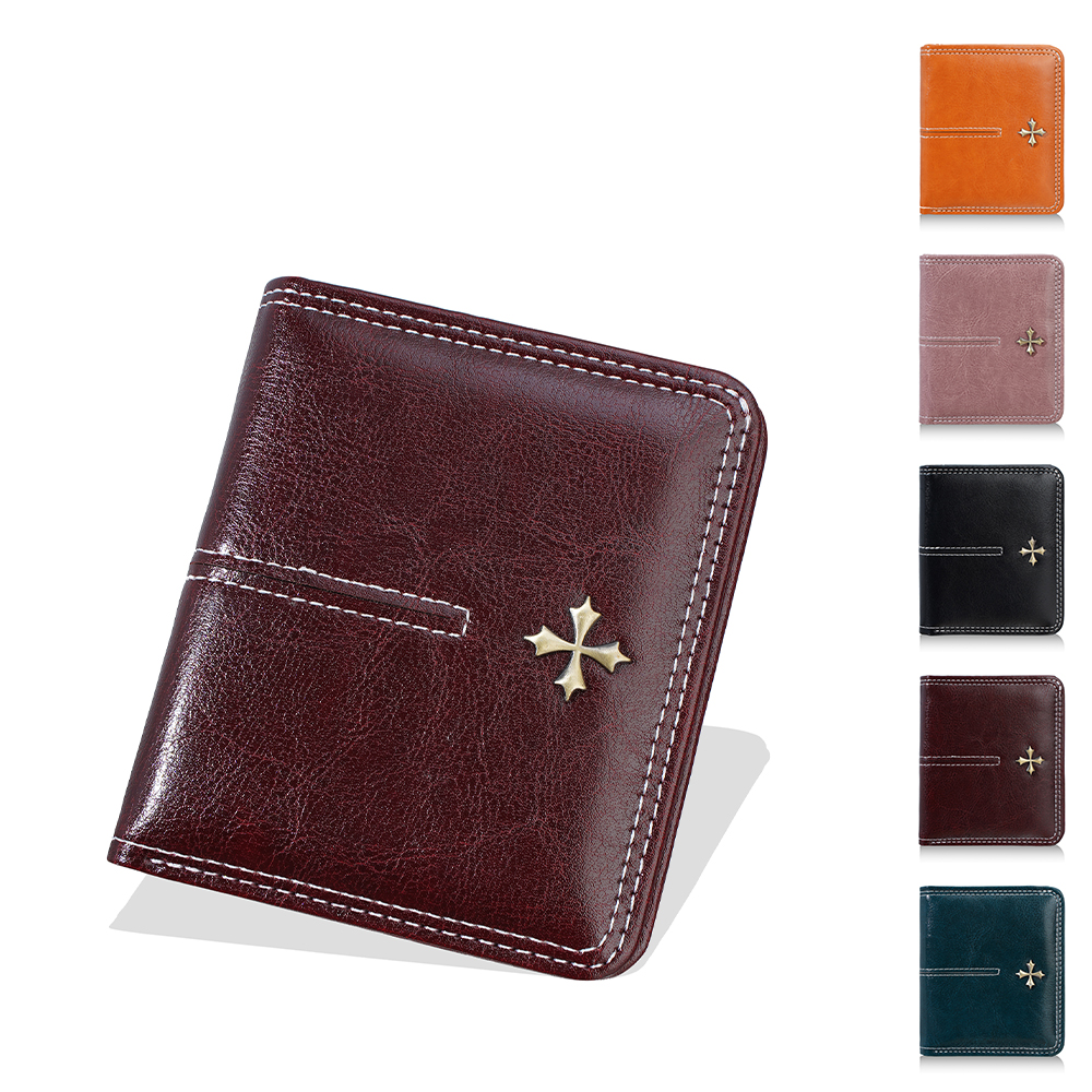1 Stück ultradünne Damen-Geldbörse, Mini-Kurzgeldbörse, Kartenhalter mit Druckknopf, 70 % Rabatt, geeignet für den täglichen Gebrauch, modische, vielseitige Luxus-Clutch und Münzbörse für Damen