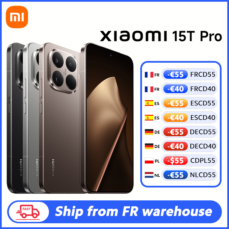 Globalna wersja Xiaomi 15T Pro Procesor MediaTek Dimensity 9400+ Smartfon Wyświetlacz 6,83" 144 Hz Potrójny aparat 50 MP Bateria 5500 mAh 90 W