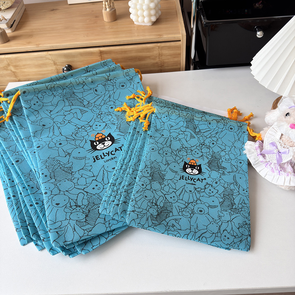 JC Süße Puppe Geschenktüte Vlies Multifunktionale Aufbewahrungstasche Kwaii Blau Staubbeutel Handtasche Spielzeug