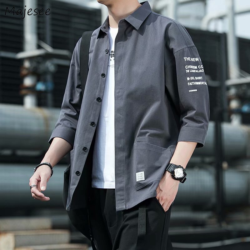 2024 camisas hombres guapo moda ropa de calle diseño japonés Harajuku coreano verano todo-fósforo adolescentes Universidad ropa Unisex Ins