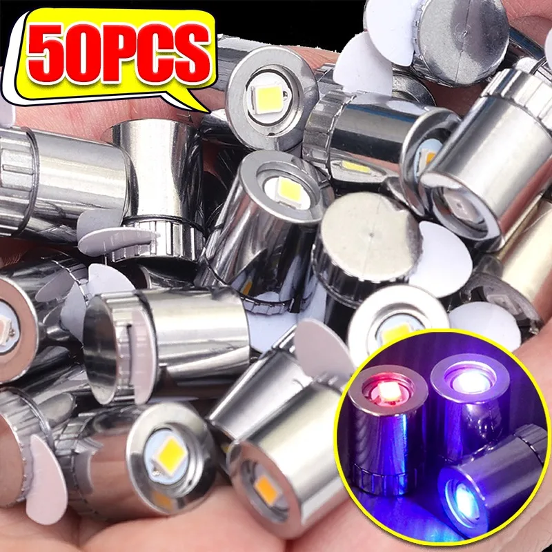 50/1pcs Miniature Led Light Bulbs Replacement Lights Battery Operated Bulb Lighting Luminous Handmade Decor Camping Flashlight