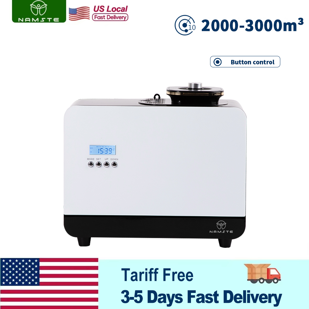 Diffuseur d'arôme NAMSTE 3000m3 connecté à la bouteille d'huile essentielle HVAC grande capacité 800ML brûleur d'encens électrique domestique