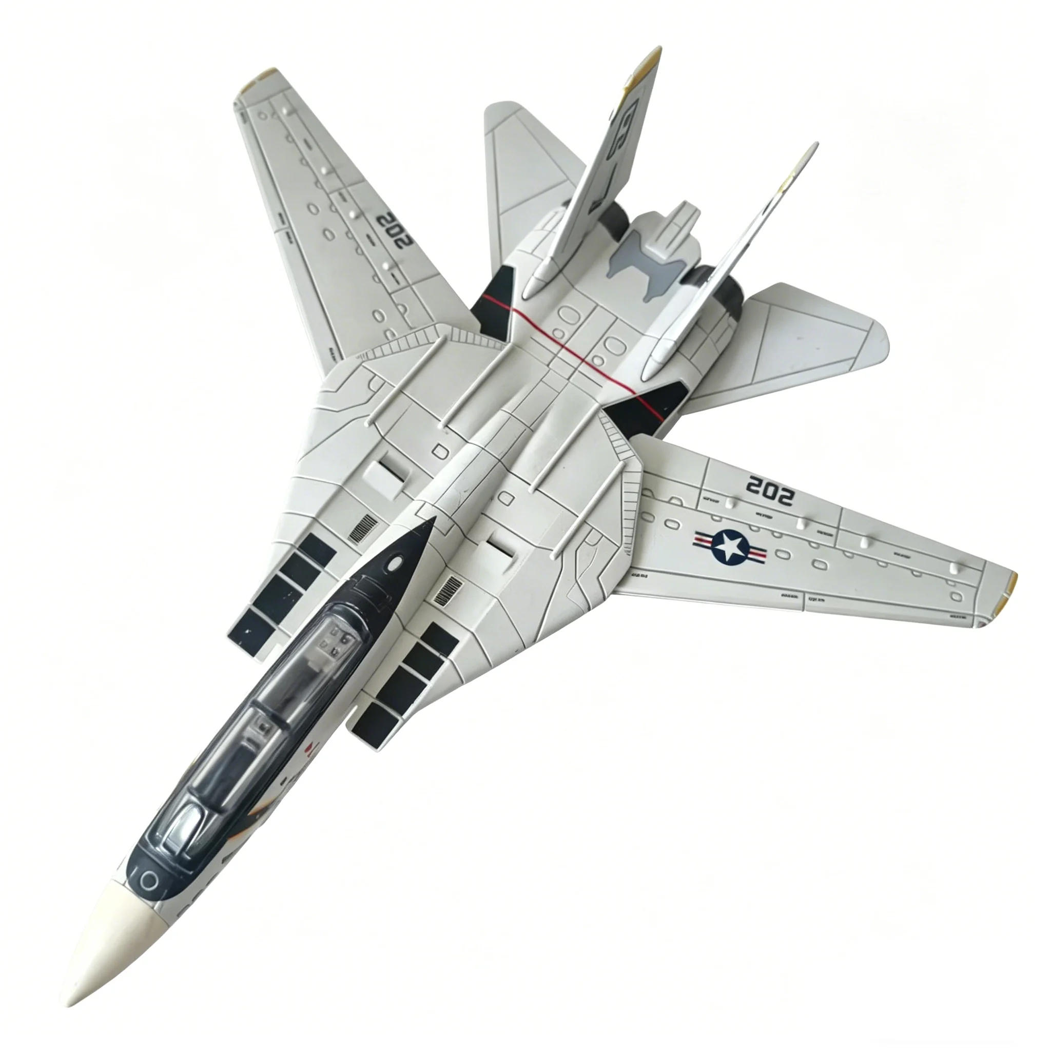 1/72 Scale F-14 Tomcat Fighter Jet Model Kit, Unassembled Military Aircraft Display Toy for Adults & Kids, Perfect Birthday Gift