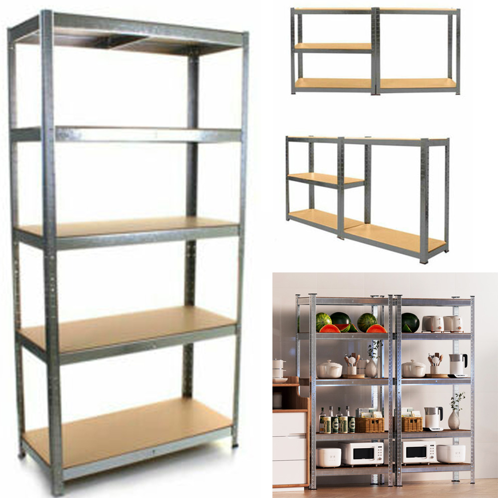 Regały garażowe DayPlus - metalowy regał do przechowywania 5-poziomowy regulowany regał z półką regał 200x100x50cm, pojemność 875KG