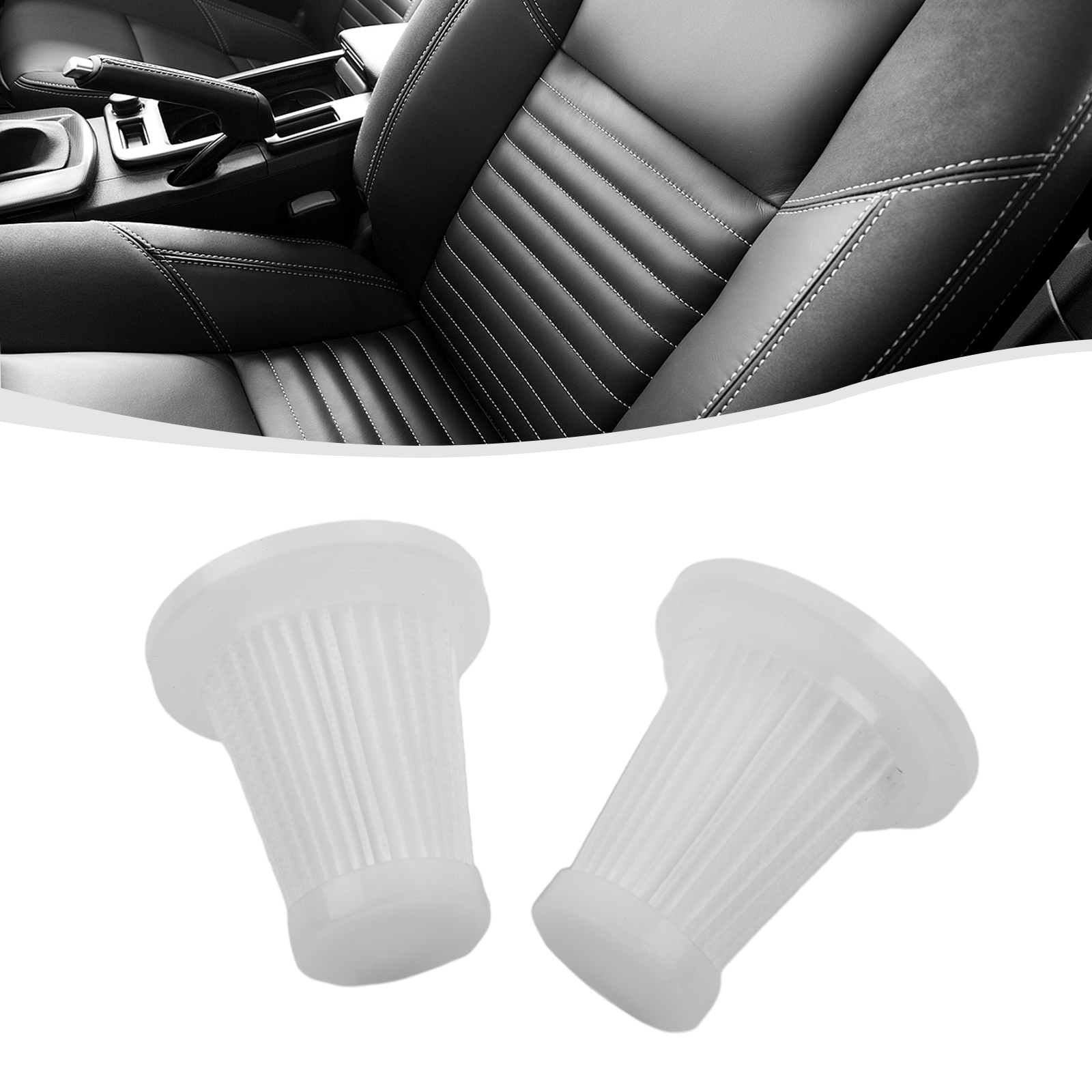 2/3/5x filtros para carro montado aspirador de pó peças de reposição reutilizáveis filtro lavável componentes de filtro para aspirador de pó de automóvel