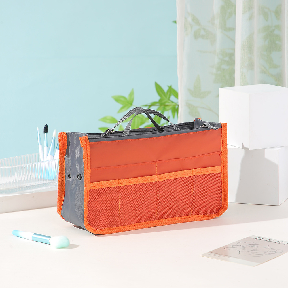 Multi Functional Large Capacity Makeup Bag Portable Double Zipper Toiletries Travel Storage Bag Mommy Bag Multi Pocket Cosmetic