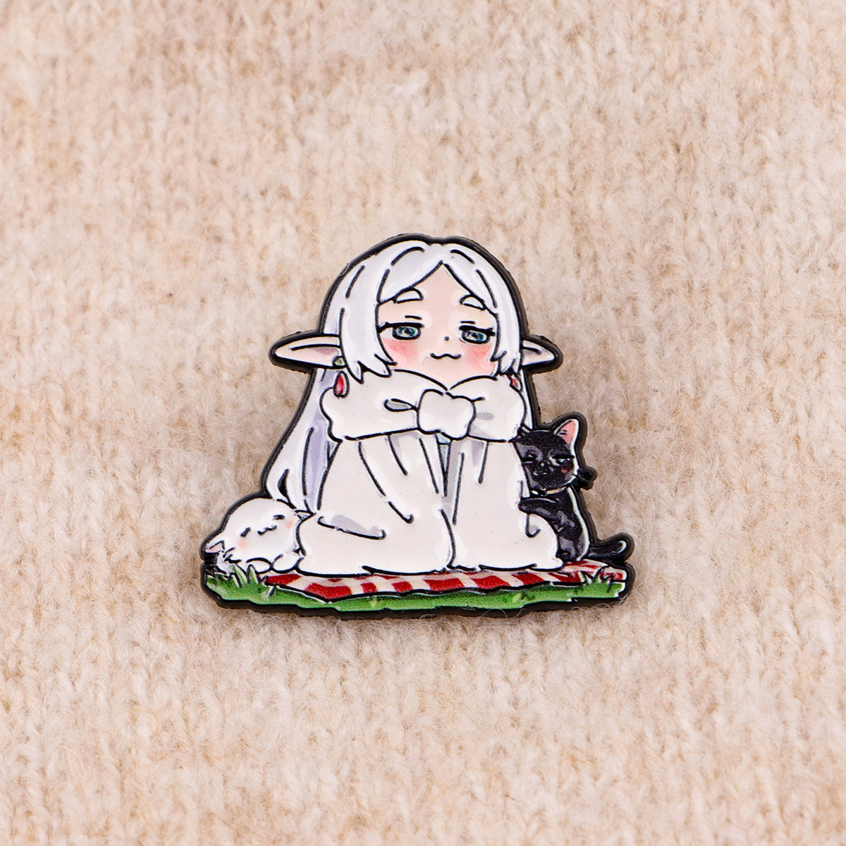 Frieren anime menina esmalte pino mangá emblemas na mochila broches femininos chapéu lapela pinos cosplay acessórios fãs presentes
