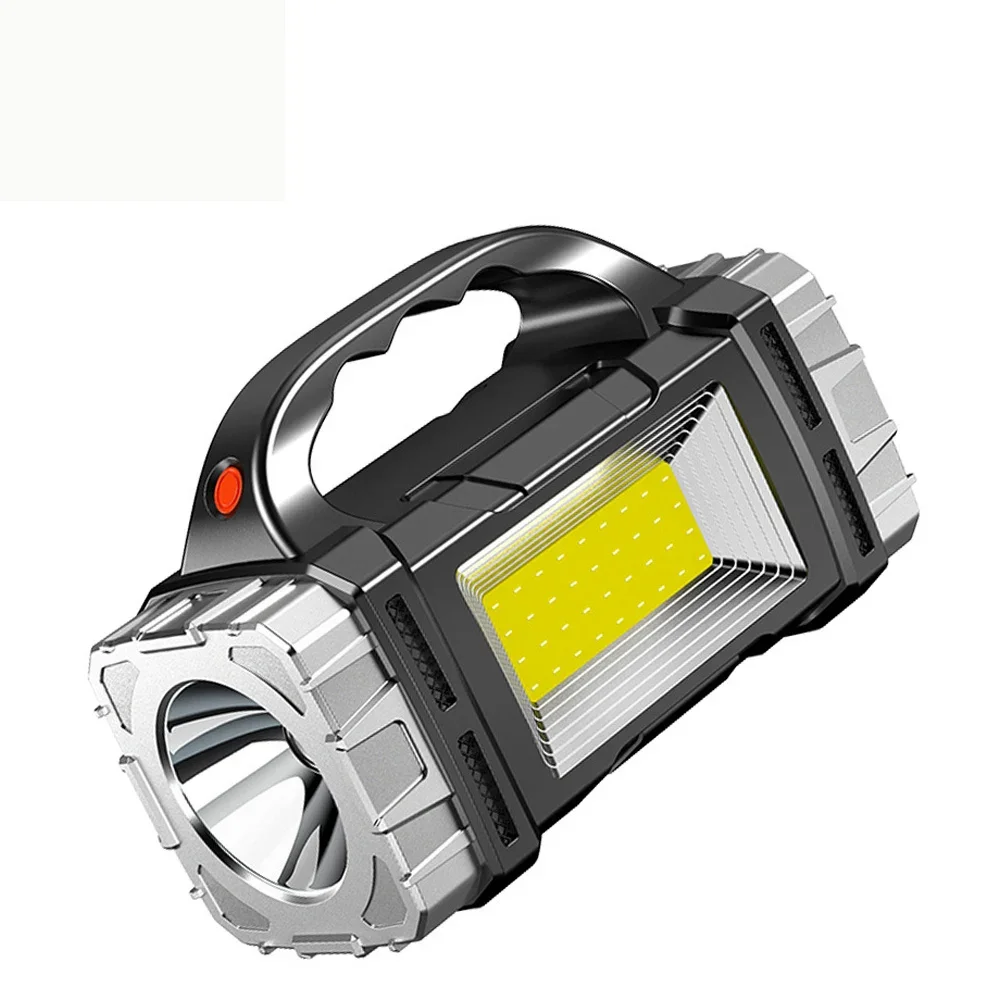 ハイパワー充電式 LED 懐中電灯多機能ポータブルライトサイドライト付き防水複数の照明モード
