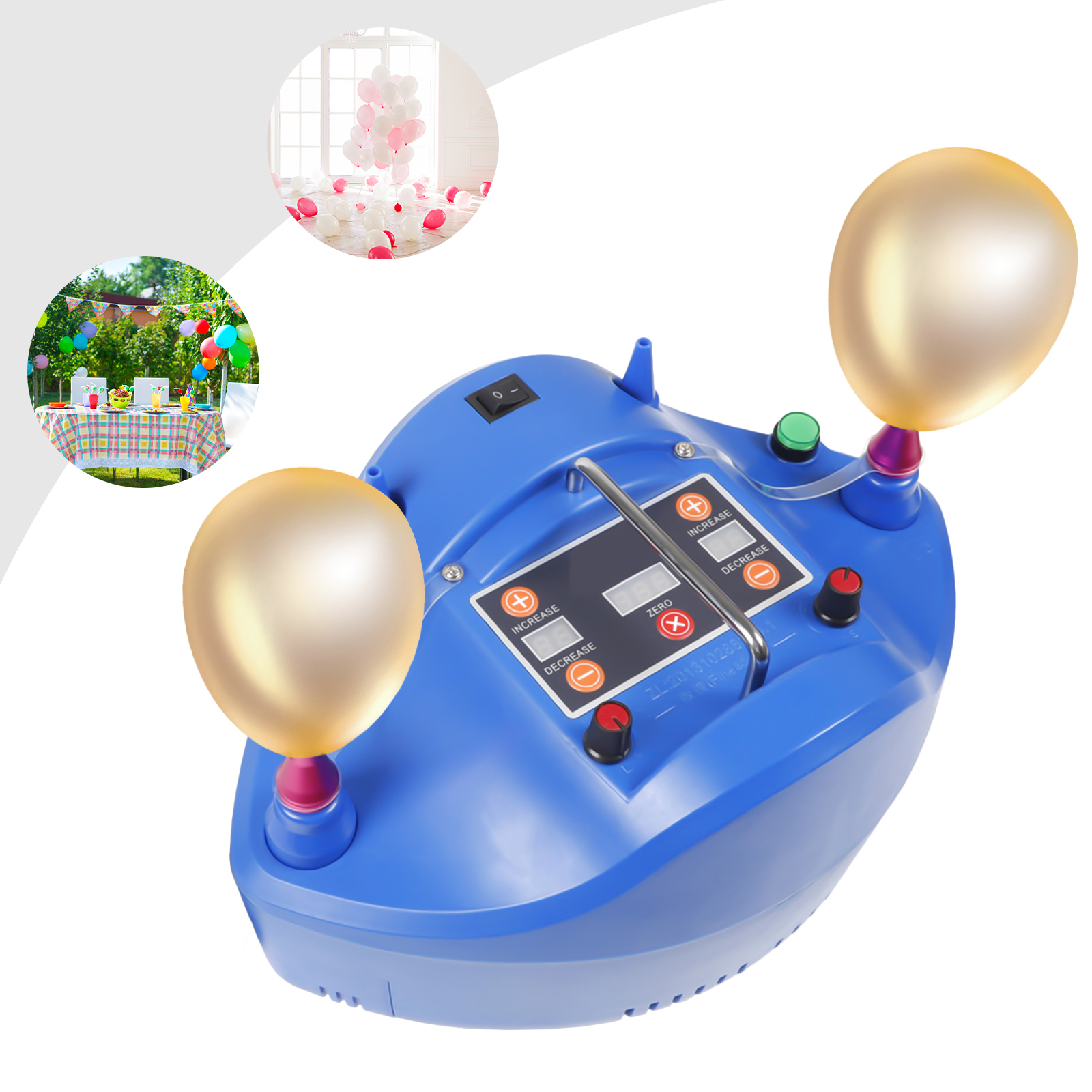 Automatische Inflator Blower Elektrische Ballon Kwantitatieve Ballon Luchtpomp Dc 220V 1200W Vier Nozzles Luchtblazer
