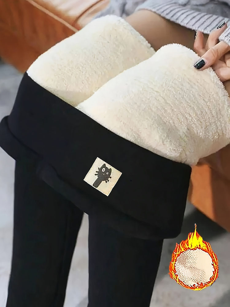 Inverno engrossar leggings quentes mulheres cordeiro cashmere corredores de cintura alta velo elástico collants quentes calças justas finas legging de veludo