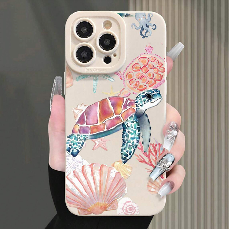 Custodia per telefono in silicone morbido dipinto colorato per iPhone 17 11 12 13 14 15 16 Pro Max XS XR 7 8 Plus 16E 17 Cover in TPU antiurto ad aria