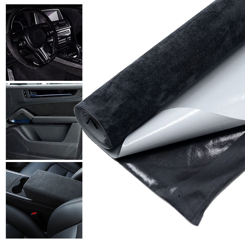 20x30cm 50x150cm Wildleder-Stoff Selbstklebend Klebstoff-Tuch für Auto-Innenausstattung Türverkleidung Werkbank DIY-Zubehör