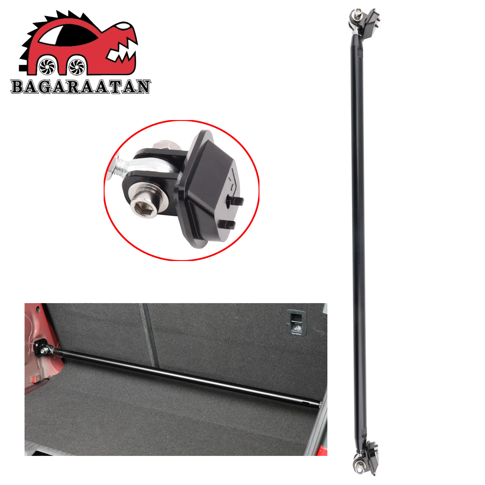 Zestaw wsporników tylnych mocowań zawieszenia platformy MQB do Audi A3 S3 RS3 8V oraz VW Golf GTI MK7 1.8T 2.0T, aluminiowe sportowe wsporniki mocowań tylnych zawieszenia.