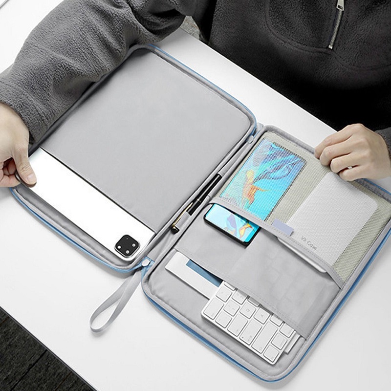 กระเป๋าใส่แท็บเล็ต 9-11 นิ้ว สำหรับ iPad 12th 11th 10th Pro AIR 11 10.2 12.9 13 เคส Samsung Redmi Huawei Lenovo กันกระแทก PU