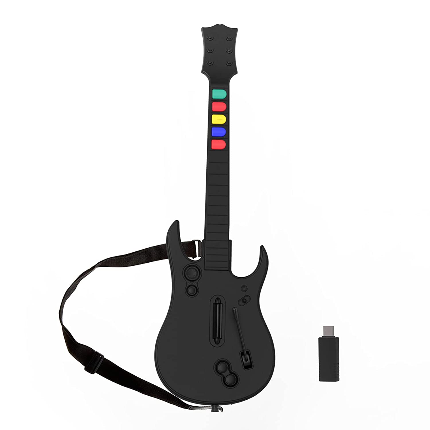 Bezprzewodowy kontroler Guitar Hero 2.4G do PC PS3, kompatybilny z grami Clone Hero i Rock Band, pilot zdalnego sterowania.
