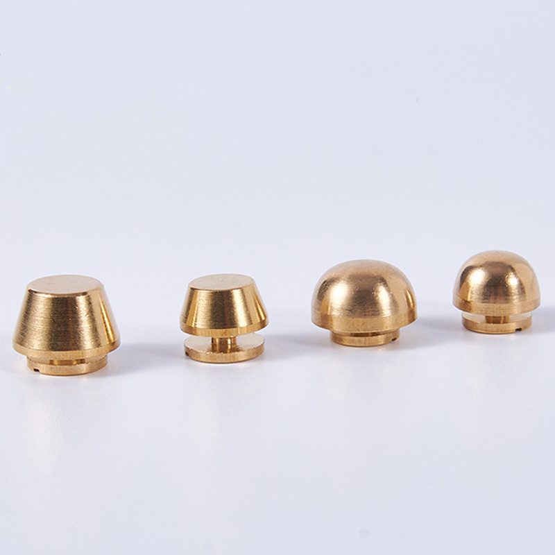 10 pçs saco de bronze sólido pés balde forma base studs parafuso rebites couro artesanato saco carteira bolsa decoração studs