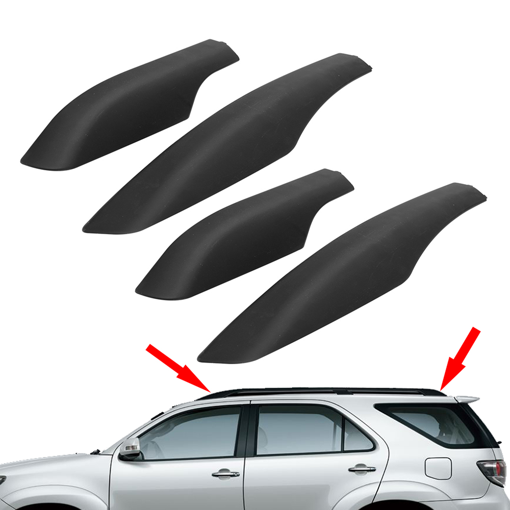 Per Toyota Fortuner Hilux AN50 AN60 SW4 2004-2013 2014 2015 sostituire il tetto Rack Bar Rail End Cover Shell Cap 4 pezzi accessori auto