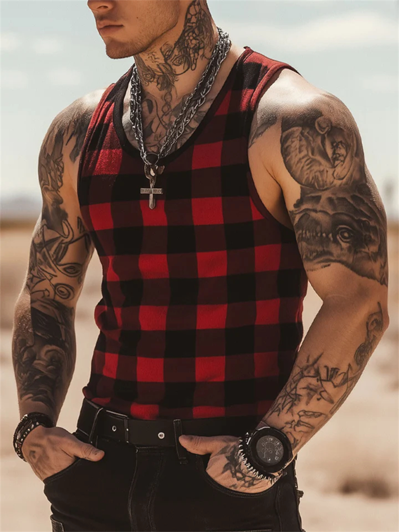 Einfache Mode Herren Sommer Tank Tops Casual Täglichen Tragen Ärmellose 3D Gedruckt Rundhals Weste Lose Atmungsaktive Streetwear Tops