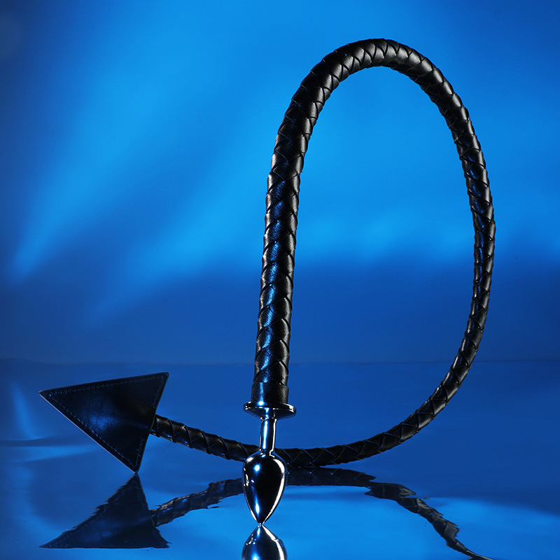 108CM PU Leather Horse Whip Bull Whip in pelle bovina Horse Riding Whip Costumes Performance Props