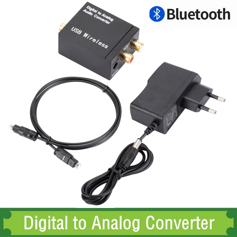 Adapter Bluetooth cyfrowo-analogowy konwerter audio do wzmacniacza telewizyjnego dekoder światłowód koncentryczny sygnał do analogowego DAC Spdif