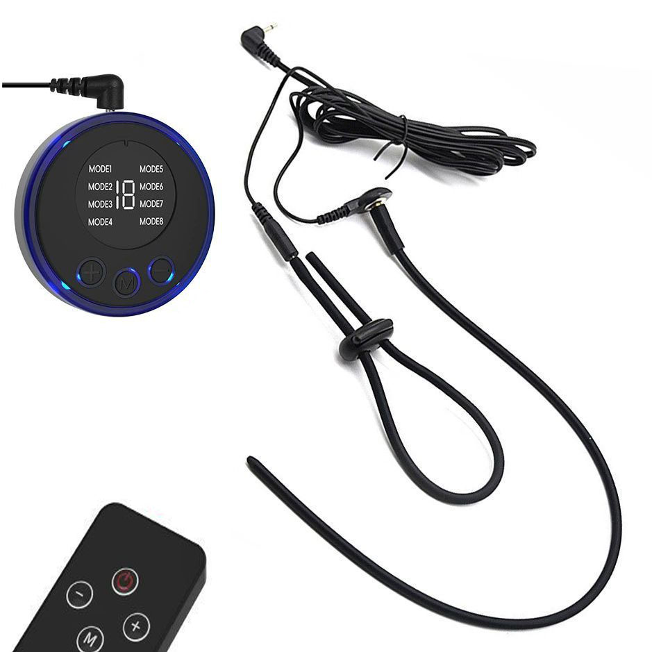 SM Elektro Stimulasi Kuda Mata Tongkat Uretra Terdengar Steker E-stim Pijat Prostat Listrik Penis Cincin untuk Pria Masturbasi Mainan