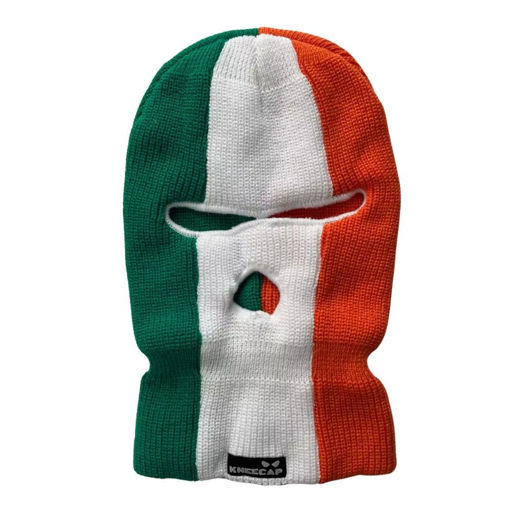Balaclava com Bandeira Irlandesa, Máscara Facial de Inverno Quente com Três Furos, Proteção Facial à Prova de Vento para Ciclismo, Gorro para Homens e Mulheres