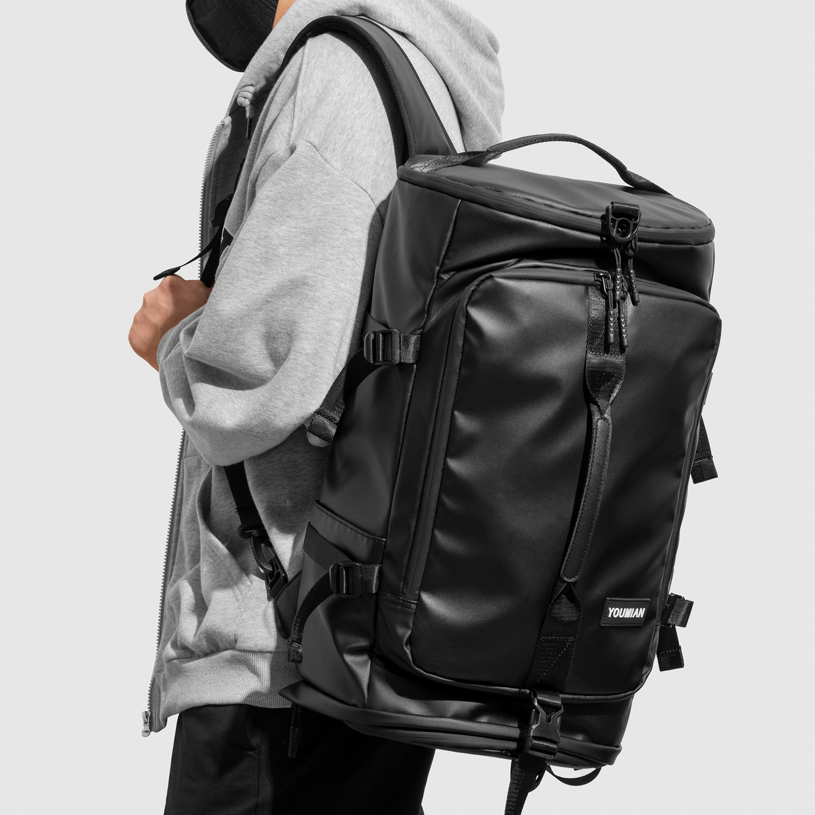 Mochila multifuncional à prova d'água, grande capacidade, ciclismo, motocicleta, capacete, piloto, motocicleta, esporte, viagem, caminhadas