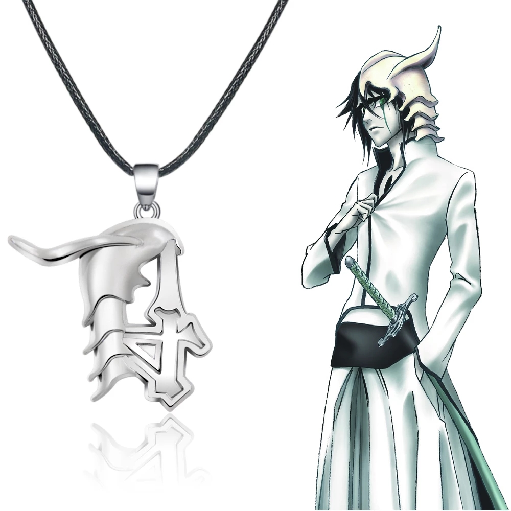 อะนิเมะ Bleach Ulquiorra Cifer หน้ากากสร้อยคอแฟชั่น Kurosaki Ichigo หักหน้ากากจี้โลหะ Choker สร้อยคอแฟนคอสเพลย์ของขวัญ