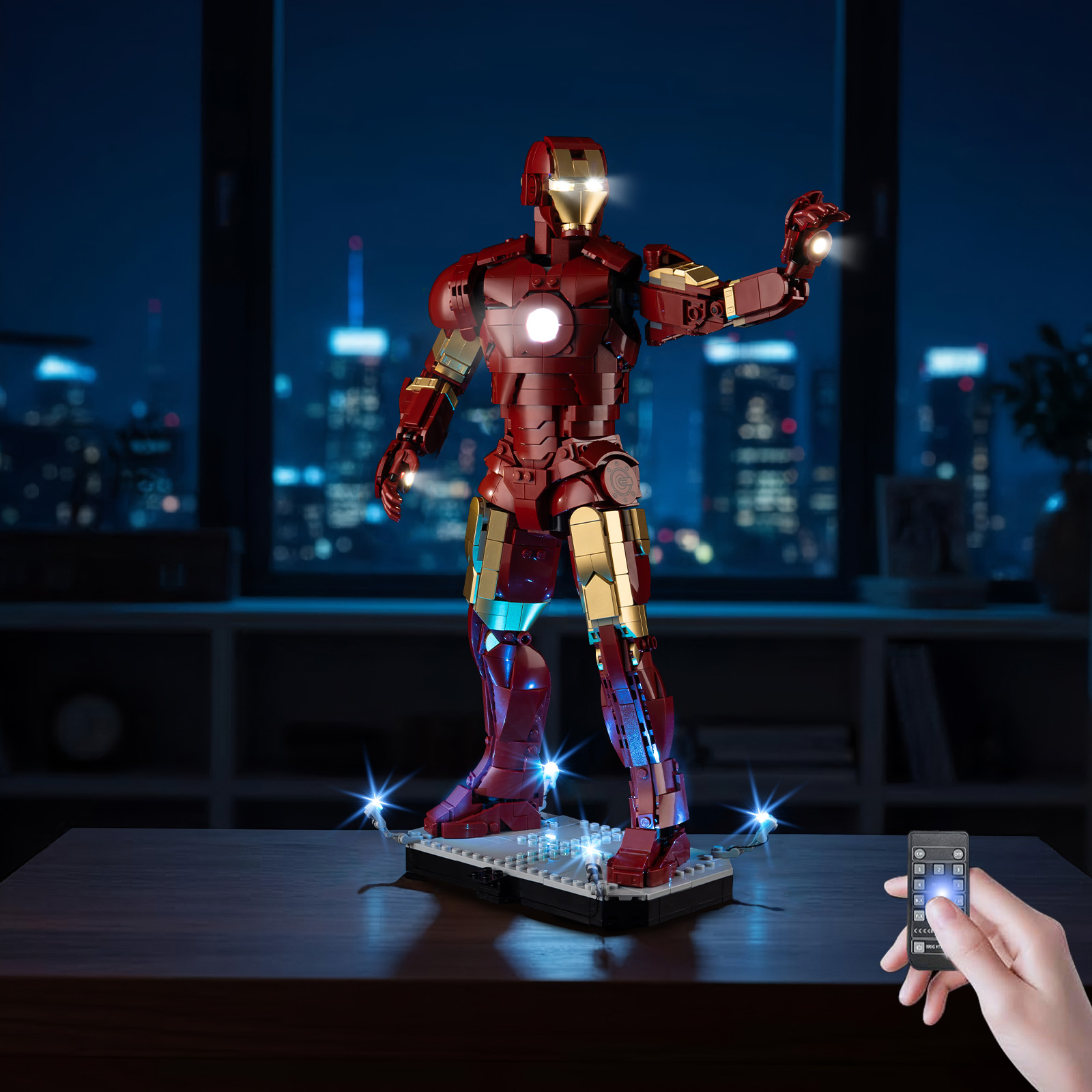 LED-Lichtset Passend für Lego Iron Man Mark 3 Sammler-Edition 76344 Bausteine