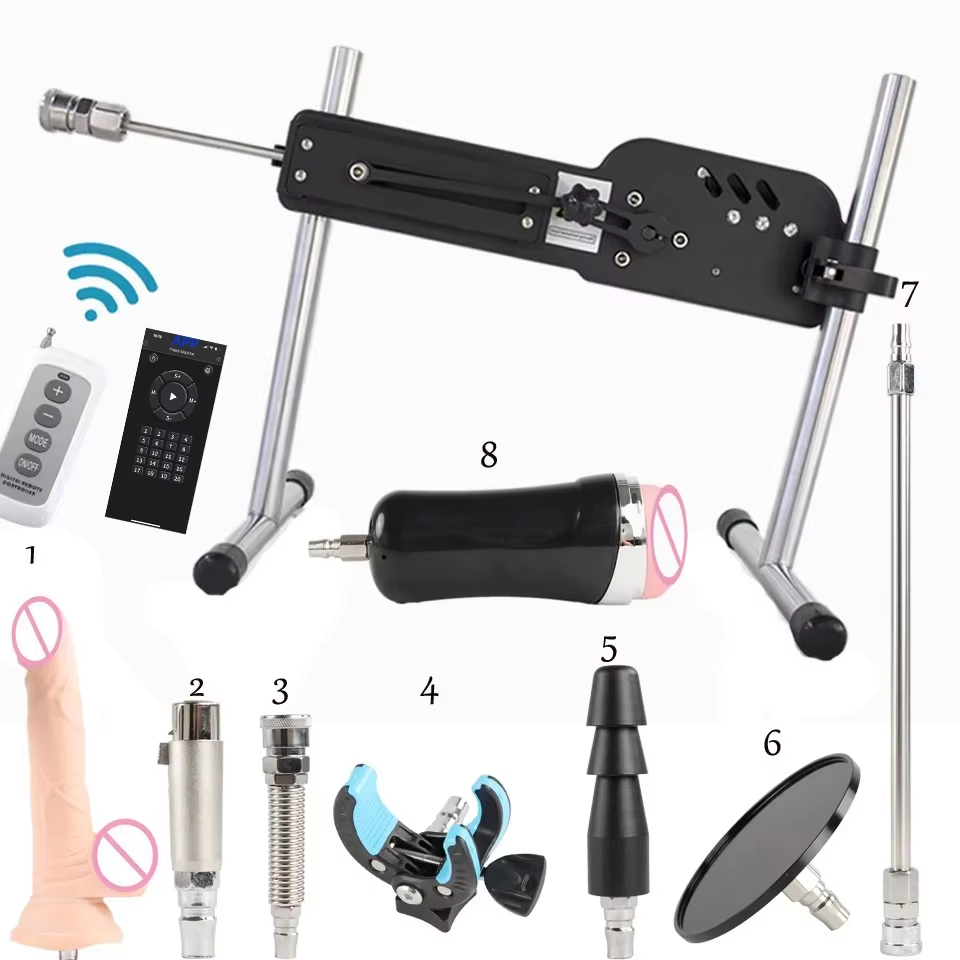 Nouvelle machine sexuelle 70W pour la masturbation féminine, contrôle RC/APP, machine LOVE silencieuse avec accessoire Dildo Vac-U-Lock, jouets sexuels