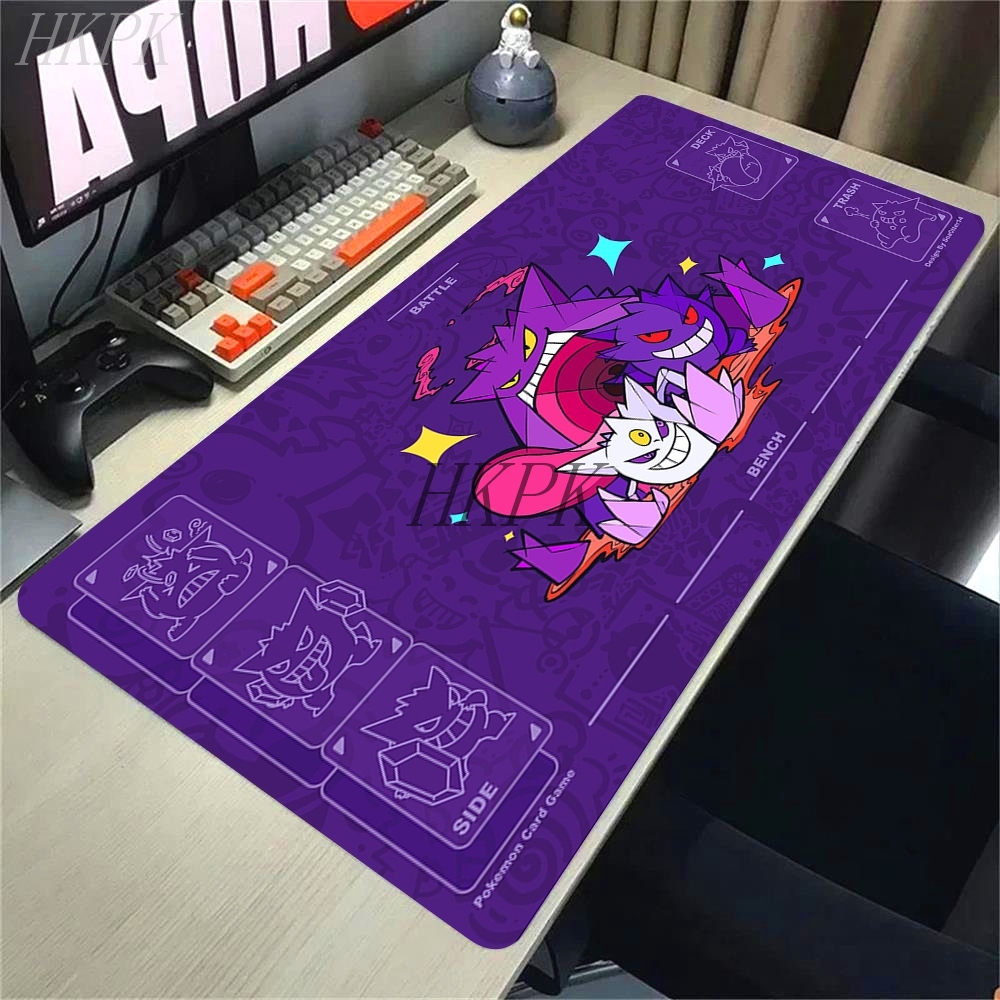 XXL tapis de jeu ordinateur portable noir accessoires de jeu tapis de souris japon Anime clavier tapis PC p-pokemon Gengar tapis de souris Gamer clavier tapis