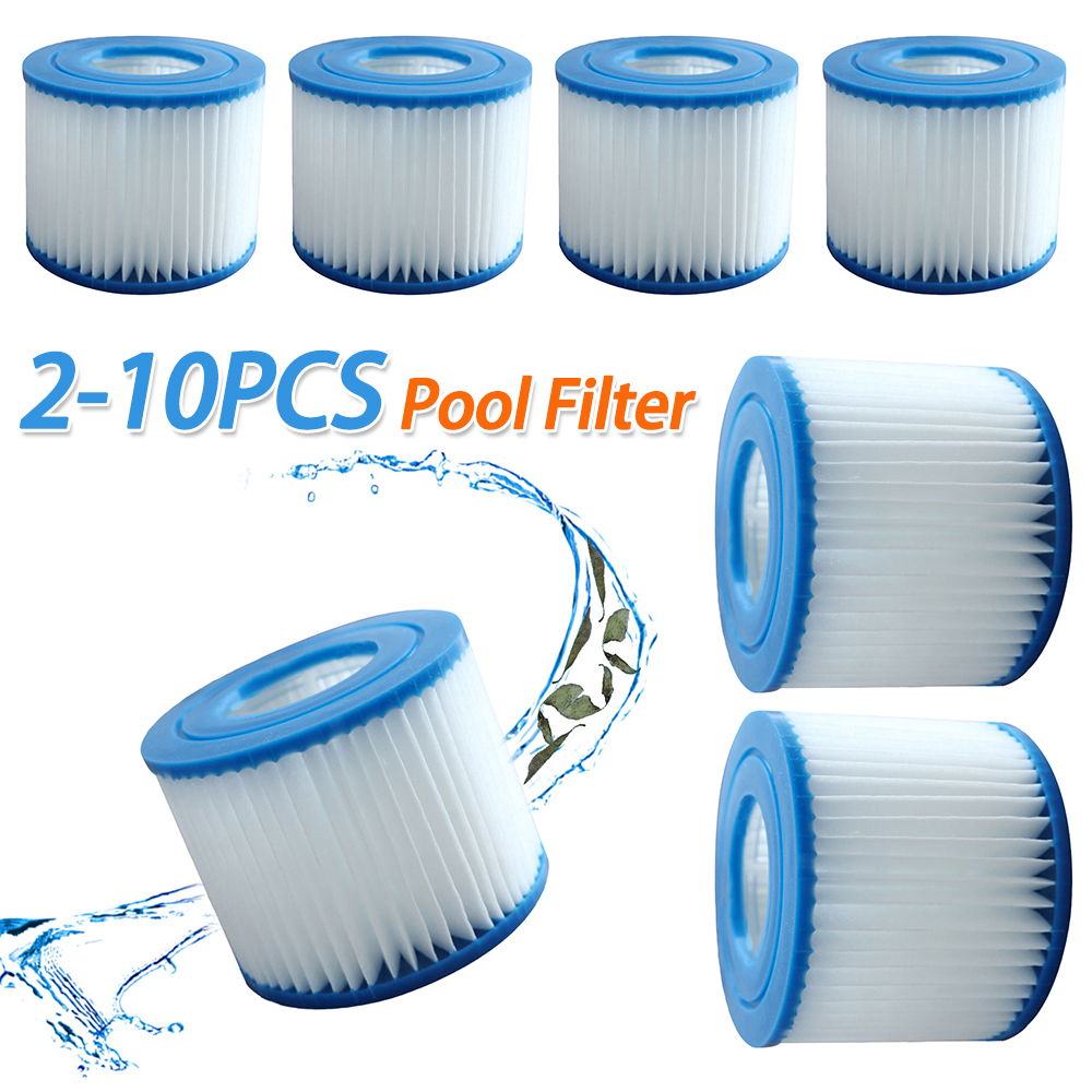 2-10PCS Tipo VI Filtro per vasca idromassaggio Estremità in gomma morbida Cartuccia filtro spa Riutilizzabile Filtro per piscina di ricambio per piscine fuori terra