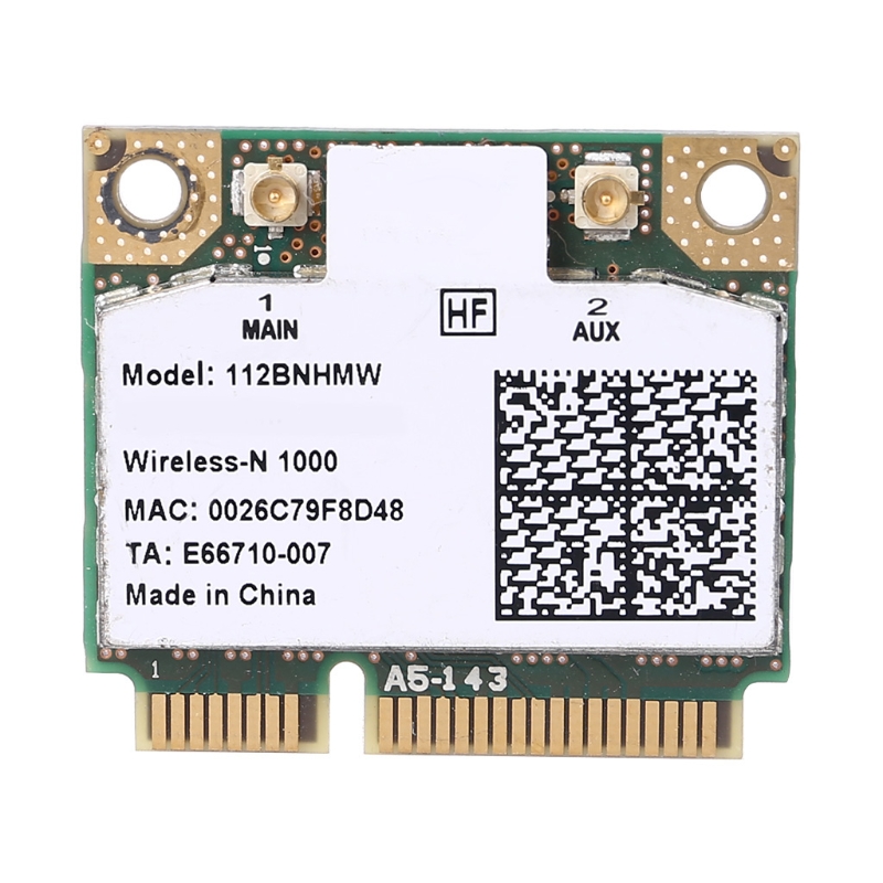 Для Centrino Wireless-N 1000 Wi-Fi Link1000 112BNHMW 300 Мбит/с Половинная мини-беспроводная карта Pci-e