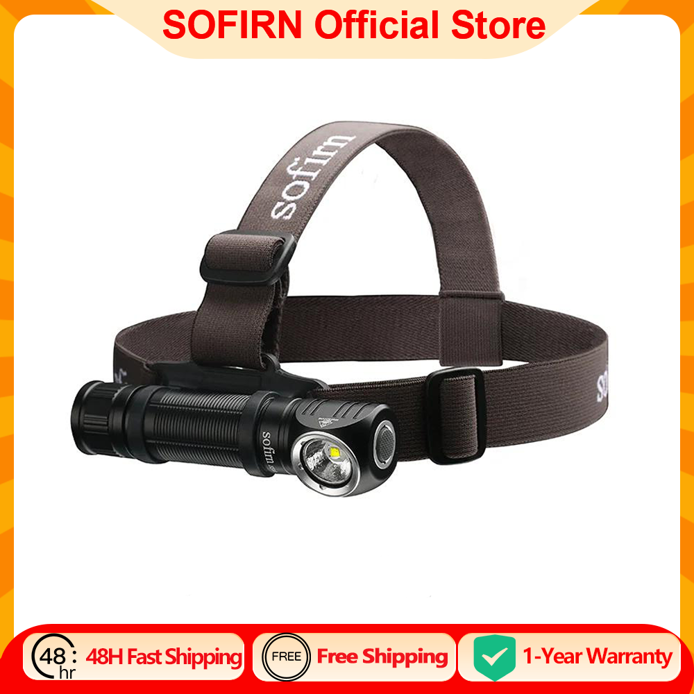 Sofirn HS40 USB C Перезаряжаемый налобный фонарь 18650 Супер яркий светодиодный фонарик SST40 2000 лм Фонарик с 2 режимами индикатора мощности