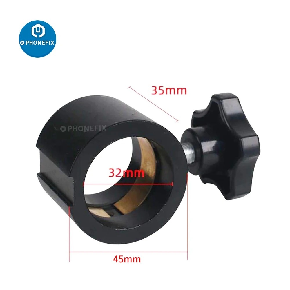32Mm Verticale Staaf Stereo Microscoop Bracket Ring Positionering Ring Blok 360 Graden Gratis Rotatie Gericht Beugel Vaste Ring
