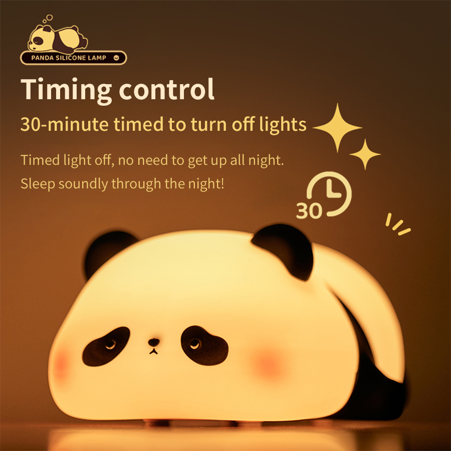 Neue Mini Panda Kleine Nachtlicht Kreative Wohnzimmer Nette Panda Pat 3-geschwindigkeit Einstellbare Licht Desktop Dekoration Cartoon geschenk