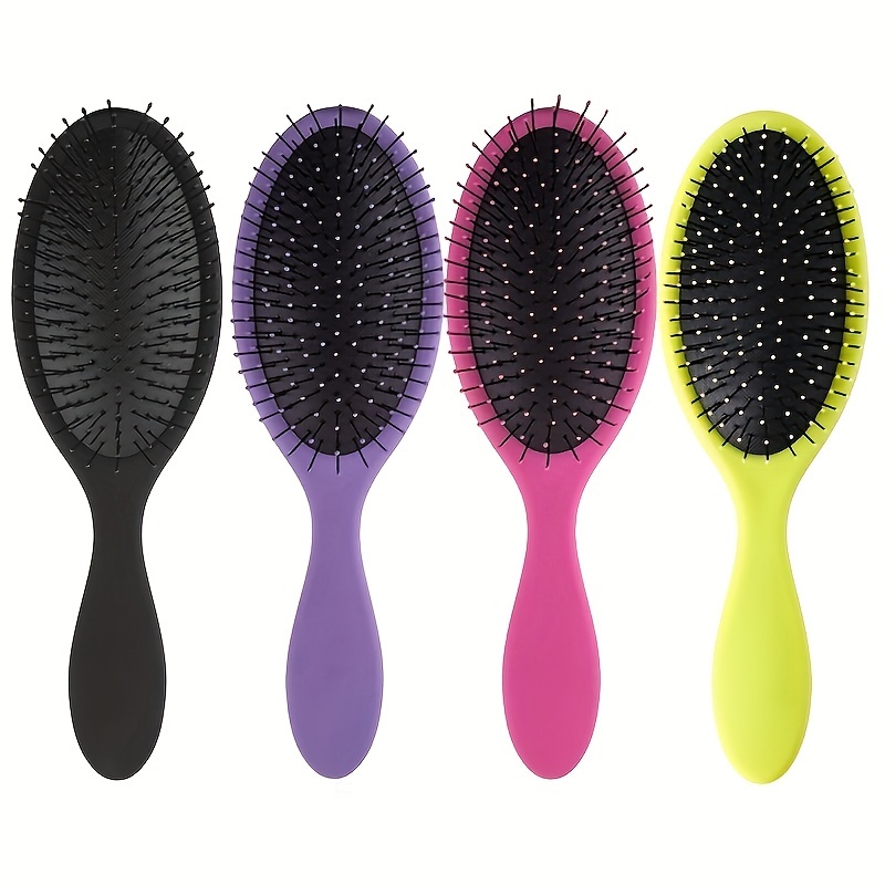 Set spazzole per capelli ovali Paddle - Districante professionale, setole morbide per un styling delicato - Base leggera e ammortizzata per tutti i Hai