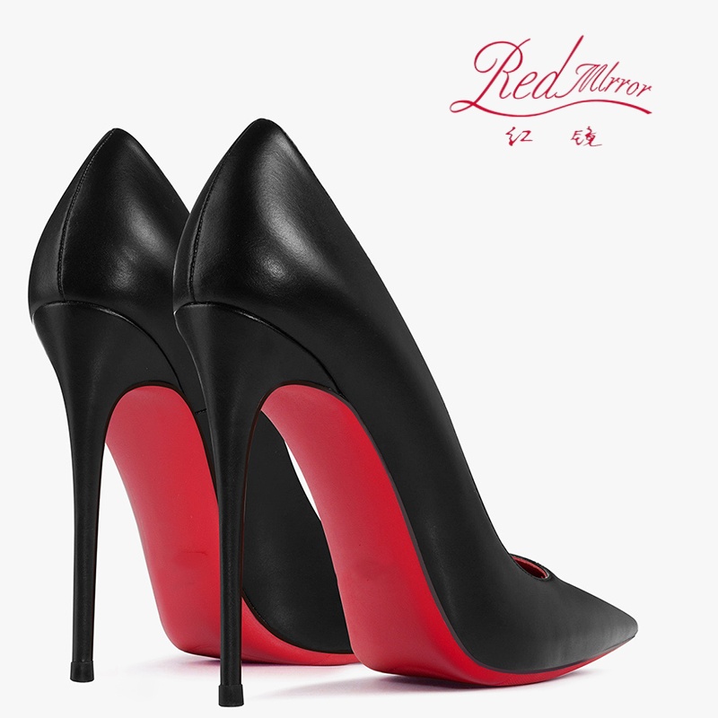 Sapatos para mulher 2025 tendência de couro luxo vermelho bottoms salto alto 12cm apontou toe stiletto bombas confortáveis festa casamento sapatos
