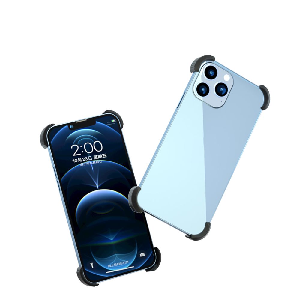 Coque d'angle en silicone souple pour téléphone portable, protection anti-chute, accessoires de protection pour iPhone 13, 12, Pro Max, Mini, 4 pièces par ensemble