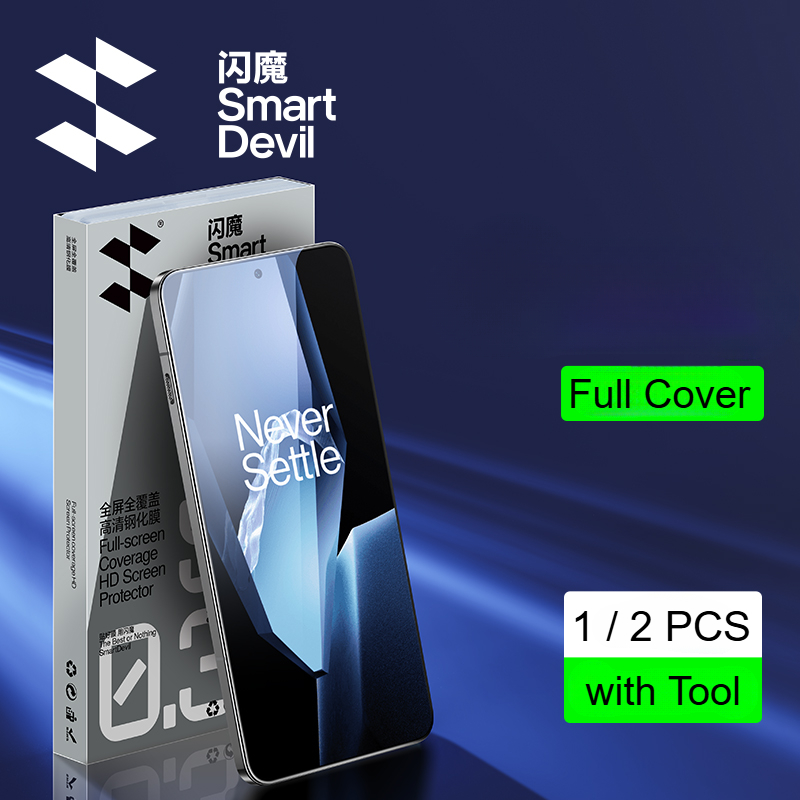 Pellicola protettiva SmartDevil per OnePlus 13T HD in vetro temperato trasparente per OnePlus Ace 5 5 Pro anti-impronta