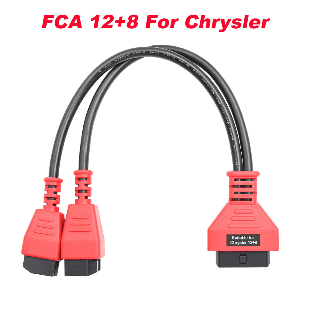 FCA プログラミングケーブル 12 + 8 クライスラーセキュリティゲートウェイモジュール OBD2 スキャナユニバーサルアダプタケーブル Autel Launch で使用